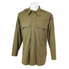 Chemise moutarde, officier, US Army, 15 ½ x 33, Air Corps, nominative