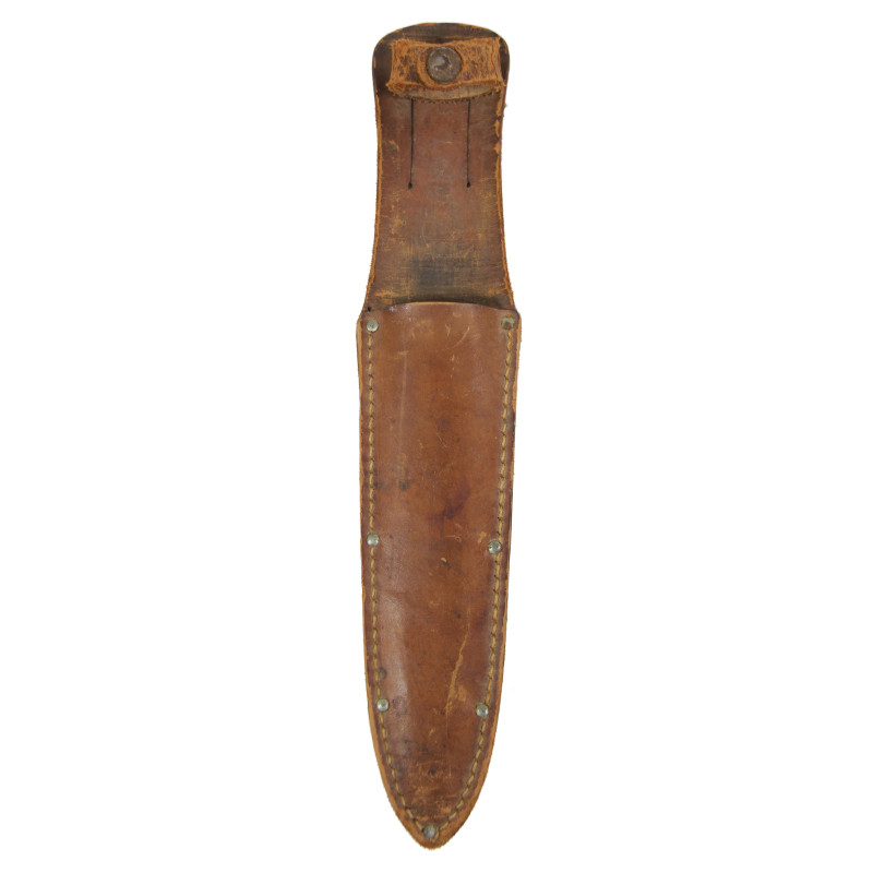 Knife, Fighting, EGW Style, 1st Type, with Leather Scabbard