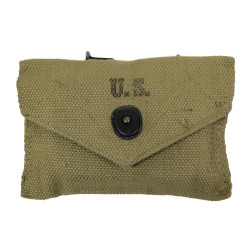 Pouch, First-Aid, M-1942, MIDWEST DUCK & CANVAS CO. 1943, with First-Aid Packet, Carlisle