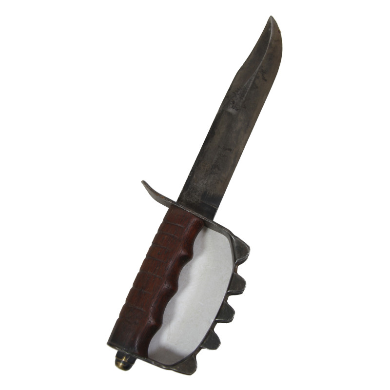 Knife, Trench, M1917, Modified, MK 2 Blade, with Leather Scabbard, MK 2