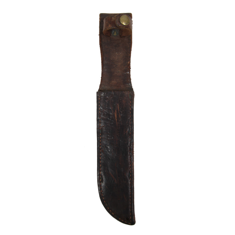 Knife, Trench, M1917, Modified, MK 2 Blade, with Leather Scabbard, MK 2
