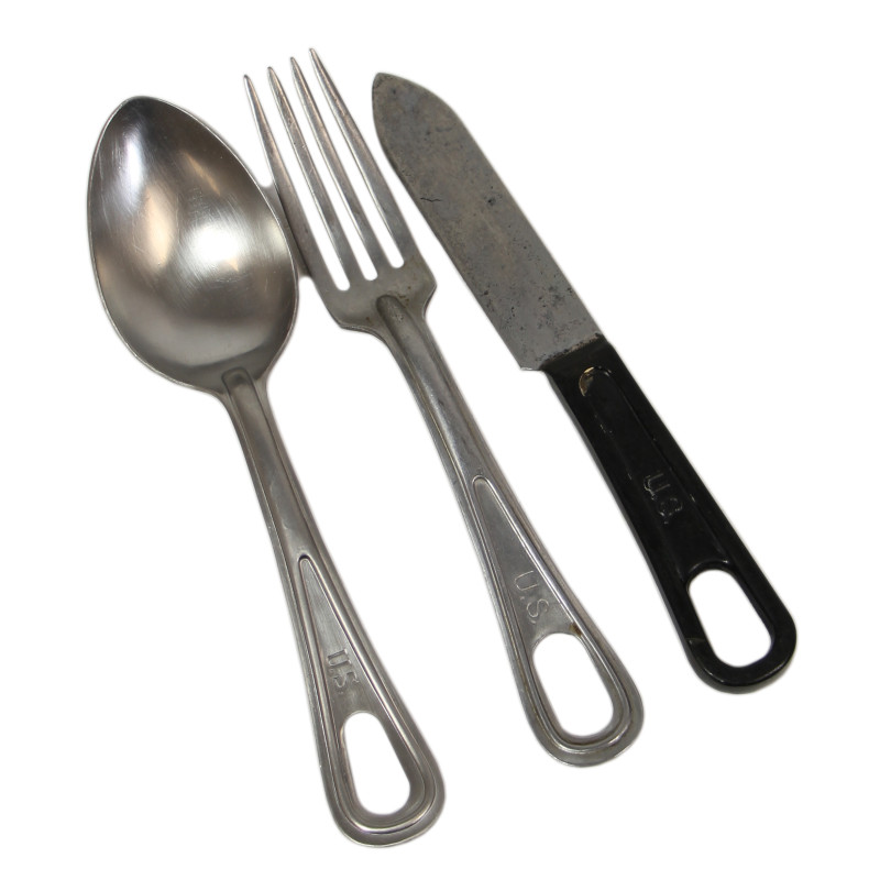 Cutlery, Knife, Spoon and Fork, US Army, WALLCO & SILCO