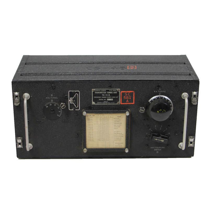Unité de réglage de fréquence, Transmitter Tuning Unit, TU-10-B, USAAF, 1942