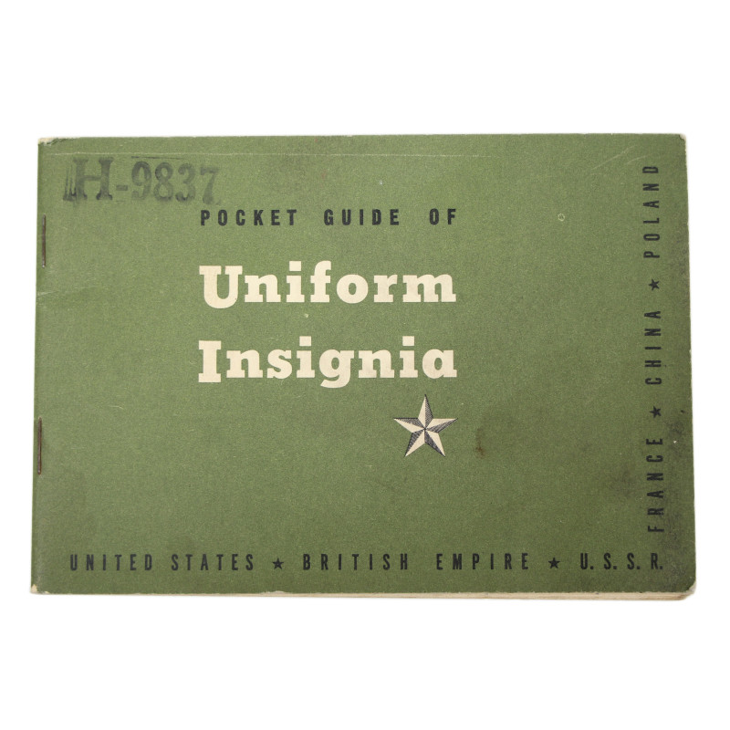 Livret, Pocket Guide of Uniform-Insignia, 1943