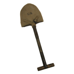 T-Shovel, M-1910, with Cover, MILLER HERMER, INC. 1943, Laundry Number