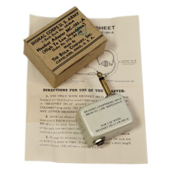 Adaptateur MC-385-A pour écouteurs HS-33 et HS-38, USAAF, 1942, dans sa boîte