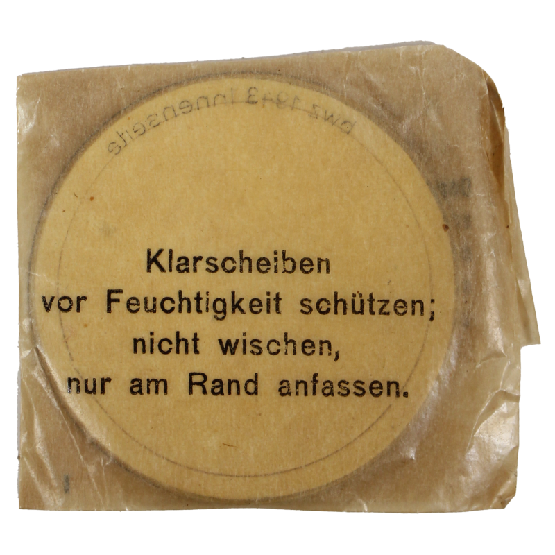 Verres de rechange, masque à gaz allemand, bwz 1943