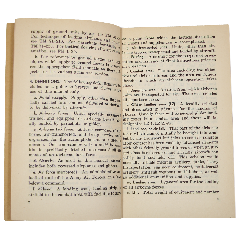 Manual, Field, FM 31-30, FM 71-30, Employment of Airborne Force, 1947