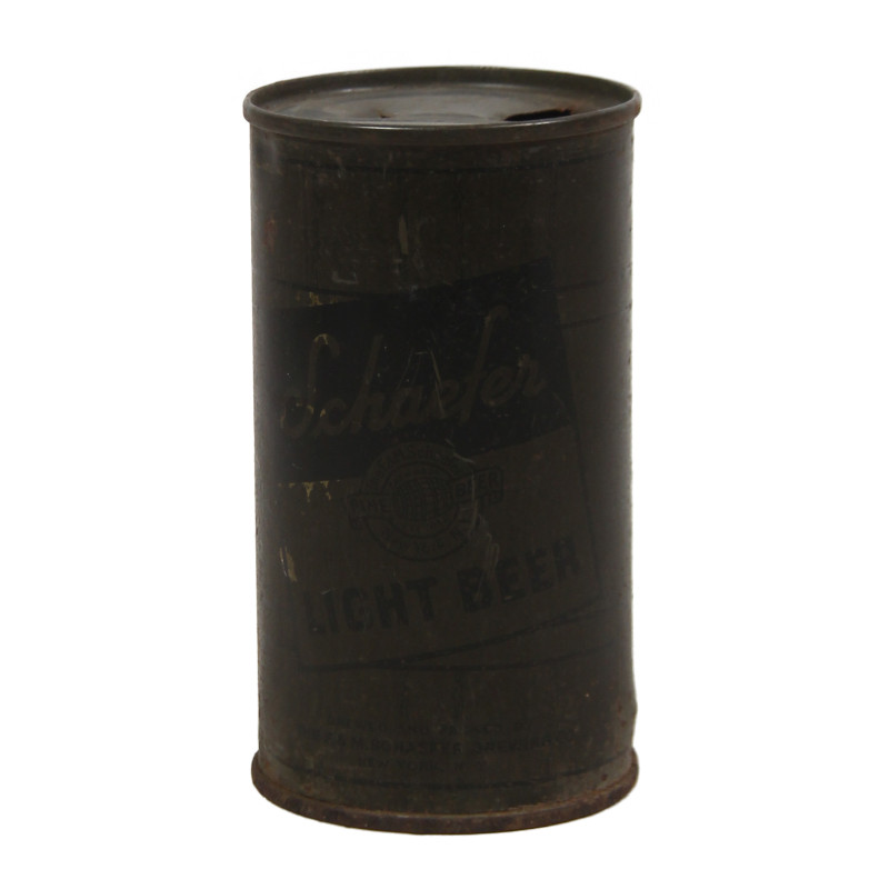 Canette de bière, US Army, Schaefer, Light Beer, vide