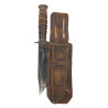Couteau de combat, MK 2, CAMILLUS, US Navy, avec fourreau en cuir artisanal