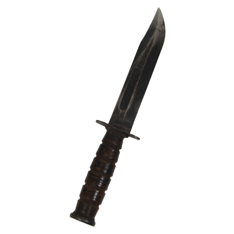 Knife, Fighting, MK 2, CAMILLUS, US Navy, with Leather Scabbard, Theater-Made