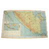 Map, Silk, Escape, Indonesia, G/H, 1944, RAF & USAAF, Mint