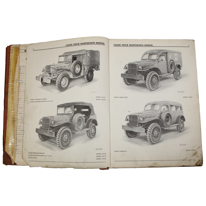 Maintenance Manual TM 10-1531, Dodge Trucks US Army, 1942