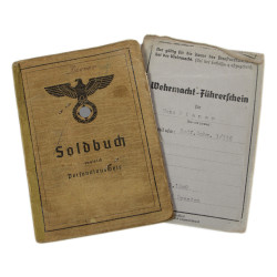 Soldbuch et permis de conduire, Uffz. Hans Diener, Heer, Panzer-Jäger-Abteilung 336