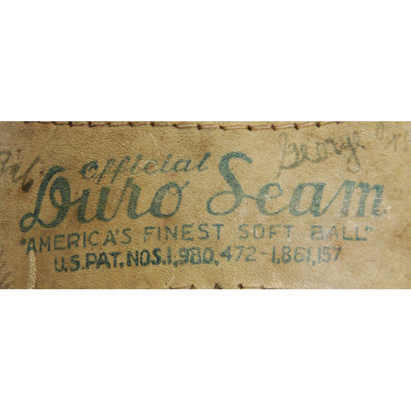 Softball, Duro Seam, Signed, East Orange, 1942