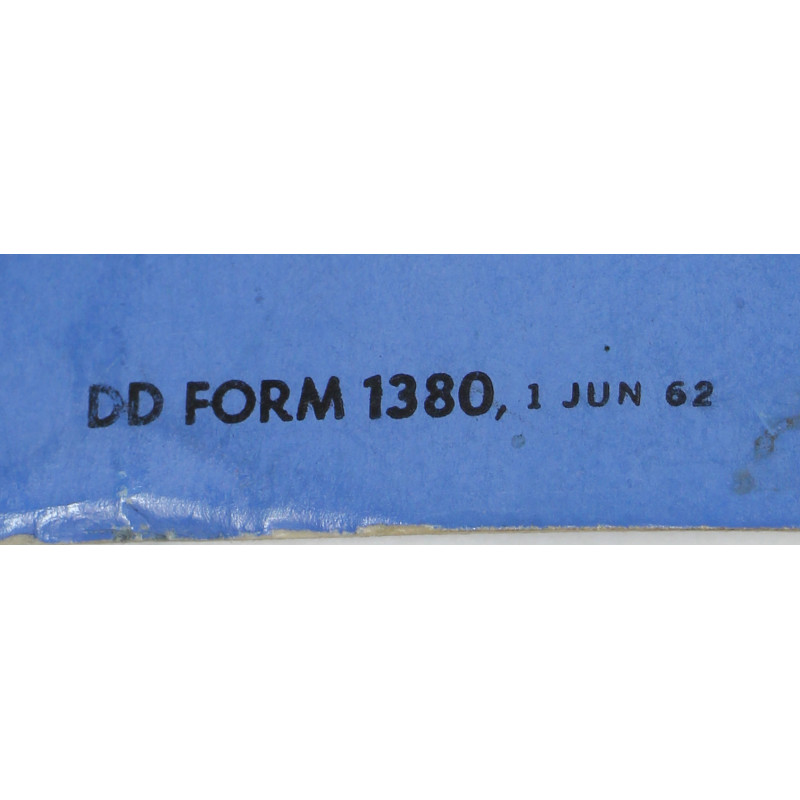 Book, U.S. Field Medical Card, 1962, Complete