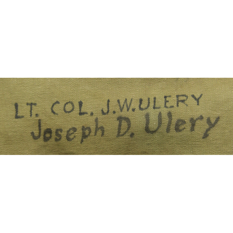 Musette M-1936, LUCE MANUFACTURING CO. 1942, Lt. Col. John Ulery, 10th Mountain Division, Italie