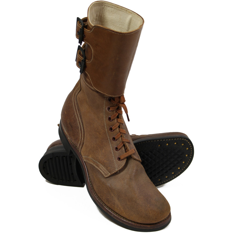 Brodequins à jambières (buckle boots), pointure 10 ½ D, 1944
