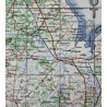 Carte alliée, Cherbourg & Caen, 1943, dédicacée, vétérans, Easy Company