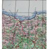Map, Allied, Cherbourg & Caen, 1943, Autographed, Veterans, Easy Company