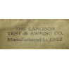 Bag, Field, M-1936, THE LANGDON TENT & AWNING CO. 1942
