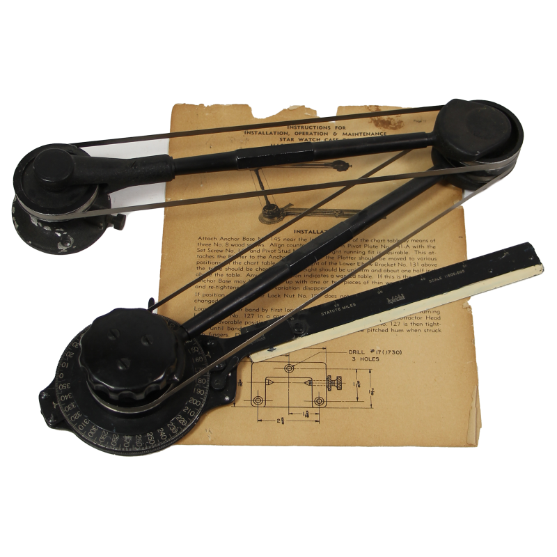 Protractor, Navigation, No. 6 M/24, VARD, USAAF