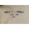 Demi-toile de tente, 1er type, US Army, WESTERN TENT & AWNING CO. 1942