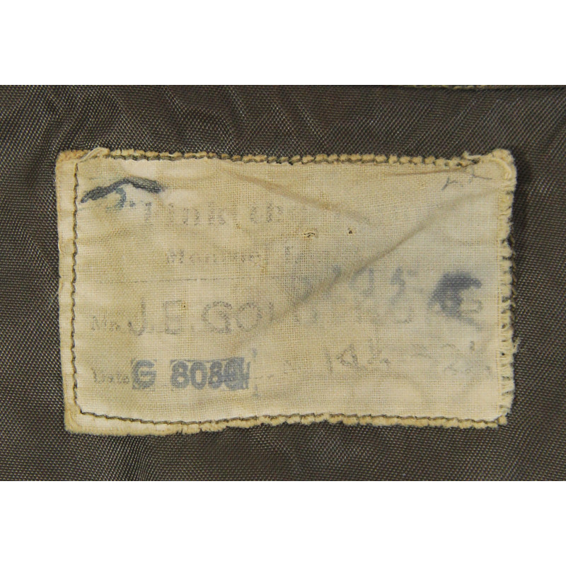 Shirt, Wool, Elastique, Officer's, Chocolate, 15th Air Force, USAAF, Named