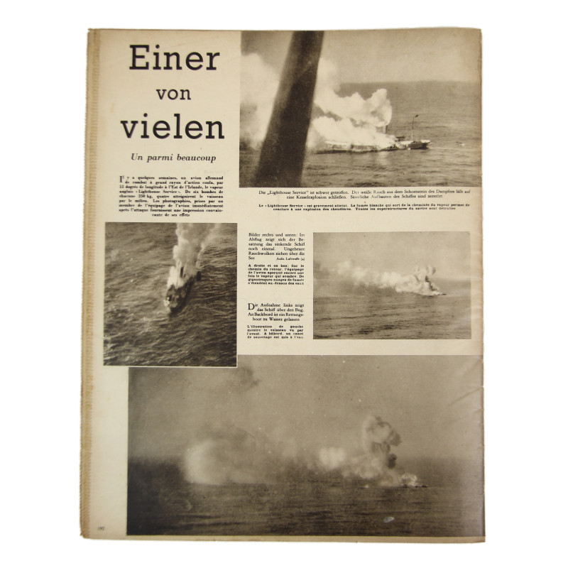 Magazine, Der Adler, March 25, 1941, Bilingual Edition