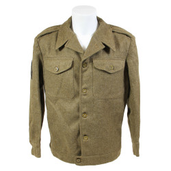 Blouson ETO, British-Made, 38L, 1944, Sergeant, matricule partiel