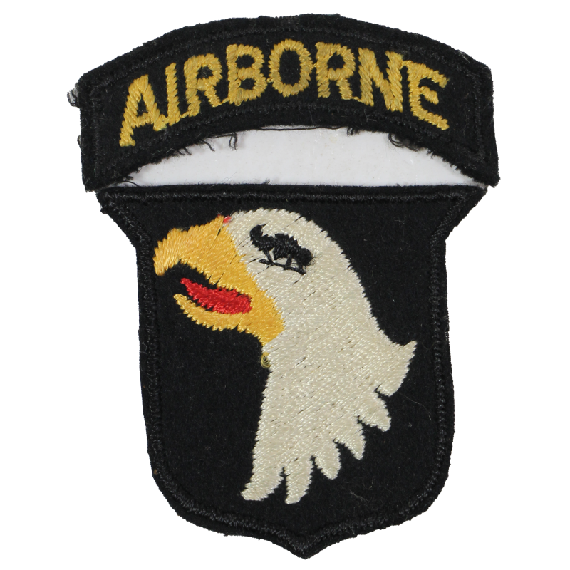Insignia, Sleeve, Shoulder, 101st Airborne Division, British-Made, Black Back