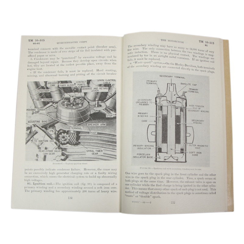 Manual, Technical, TM 10-515, The Motorcycle, 1942