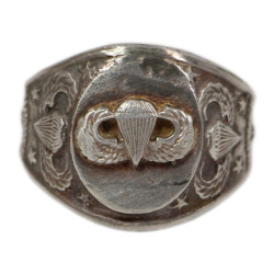 Bague en argent sterling, Paratroopers, US Army, KINNEY