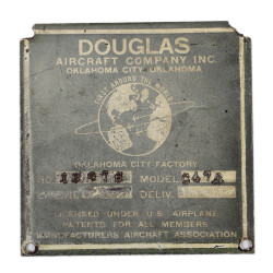 Plaque d'avion, C-47A Skytrain