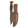 Couteau MK 1, PAL RH-35, US Navy, avec fourreau en cuir, U.S.N.