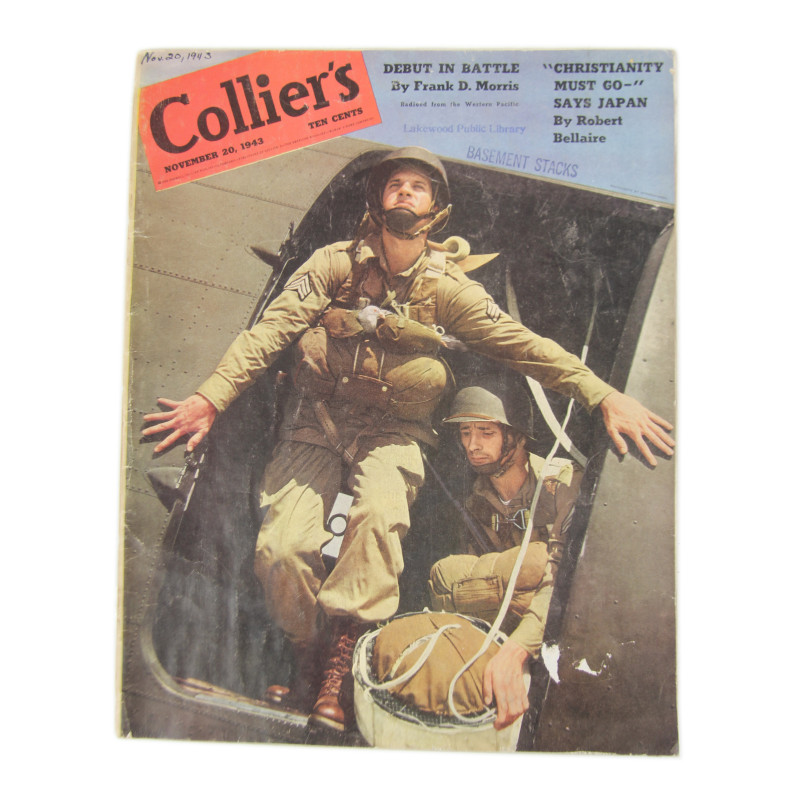 Collier's, Magazine, November 20, 1943, Airborne, Pigeon