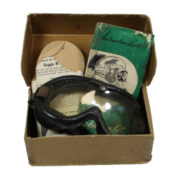 Lunettes de vol, Type B-8, Polaroid, USAAF, dans leur boîte