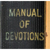 Manual of Catholic Devotions, pare-éclats, plaqué or, "May this comfort and protect you"