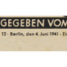 Magazine, Die Wehrmacht, June 4, 1941