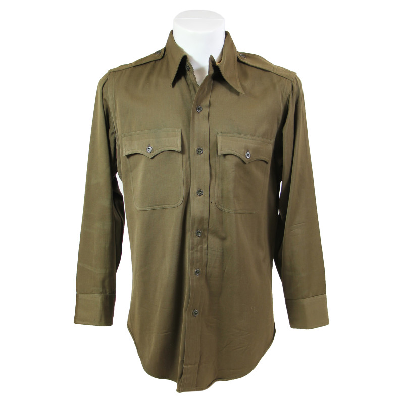 Chemise chocolat officier, 2nd Lt. Herbert Speas, Jr., 87th FS, 79th FG, 12th Air Force, USAAF, MTO