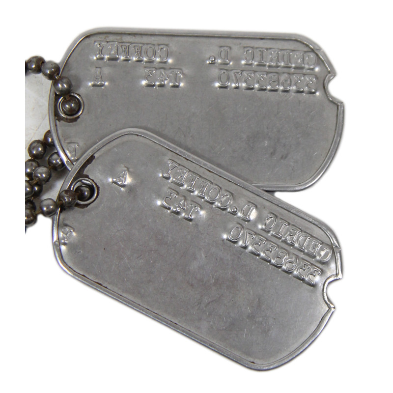 Grouping, Sgt. Cedric Coffey, Motor Vehicle Operator's Permit and Dog Tags