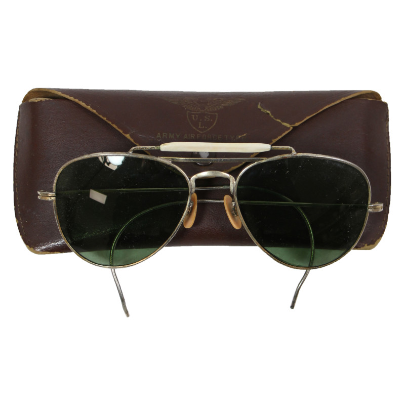 Sunglasses, Army Air Force Type, with Case