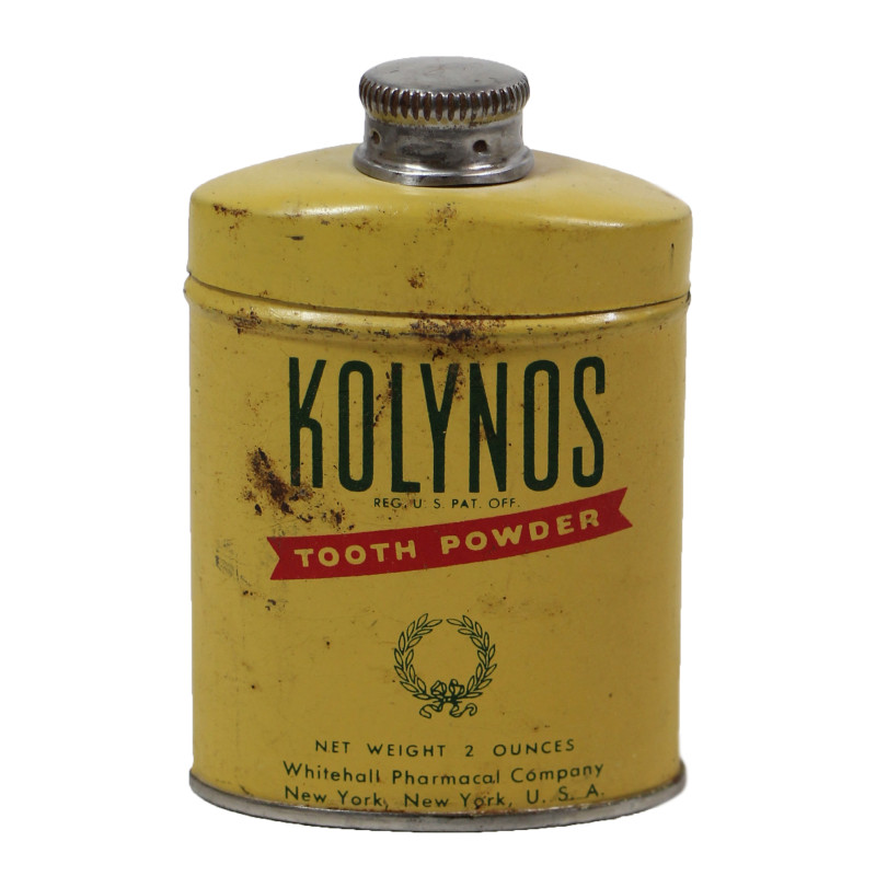 Dentifrice en poudre, KOLYNOS, plein