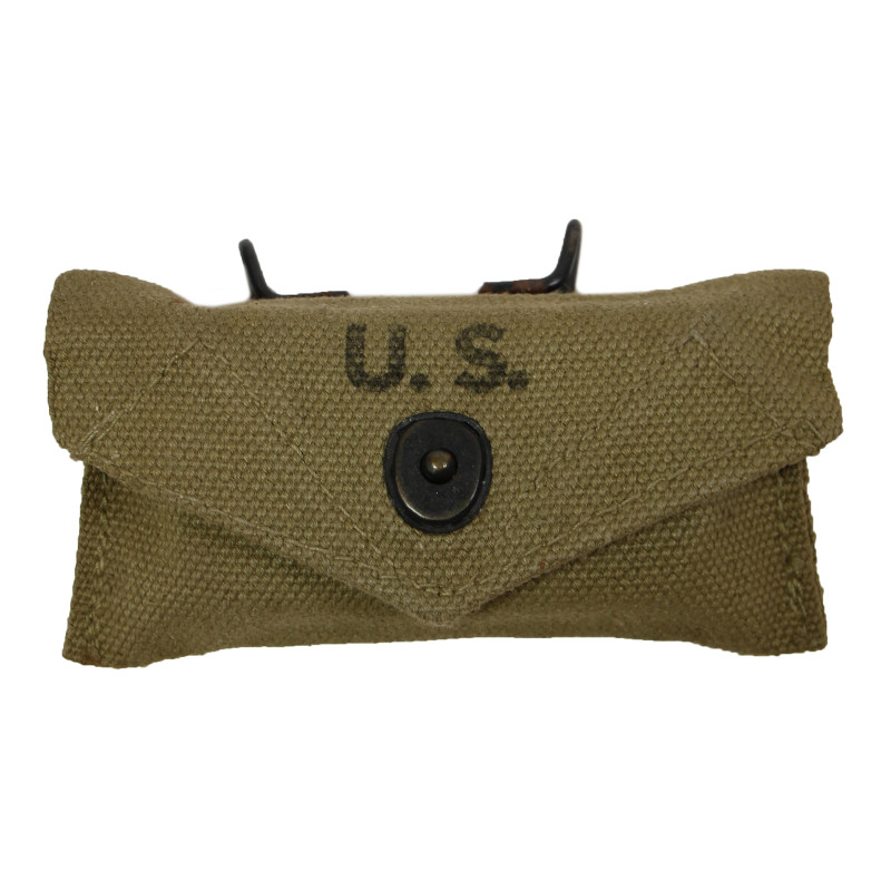 Pouch, First-Aid, M-1924, B.A.B. CO. 1942, with First-Aid Packet, Carlisle