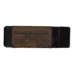 Case, Bakelite, German, for Anti-Gas Tablets, Skin Decontamination, 1943