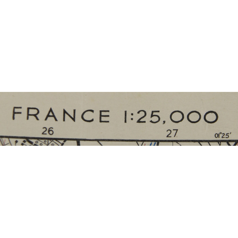 Carte alliée, CARENTAN, Edition of June 1943, Sheet No. 31/18 S.E.