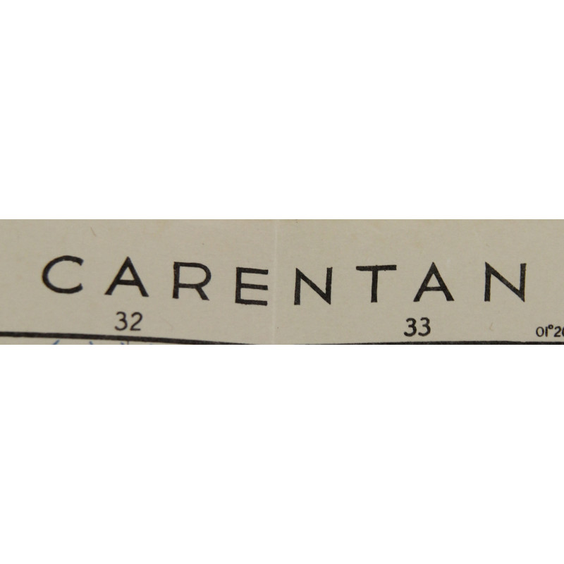 Carte alliée, CARENTAN, Edition of June 1943, Sheet No. 31/18 S.E.
