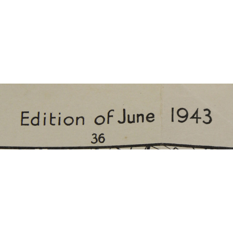 Carte alliée, CARENTAN, Edition of June 1943, Sheet No. 31/18 S.E.