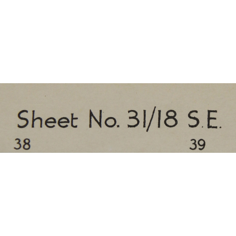 Carte alliée, CARENTAN, Edition of June 1943, Sheet No. 31/18 S.E.
