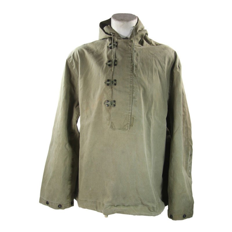 Parka de pluie US Navy, à crochets, Large, S1c Kenneth Adams, US Coast Guard